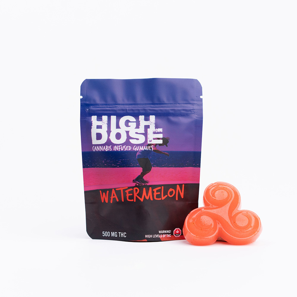 High Dose – Watermelon THC Gummies 500mg