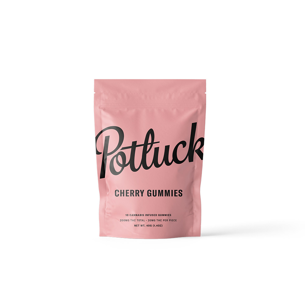 Potluck – Cherry THC Gummies 200mg