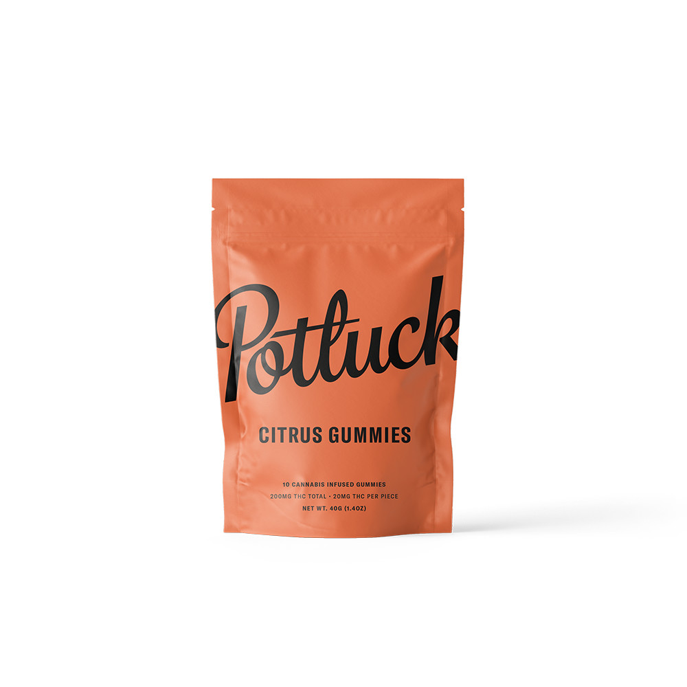 Potluck – Citrus THC Gummies 200mg