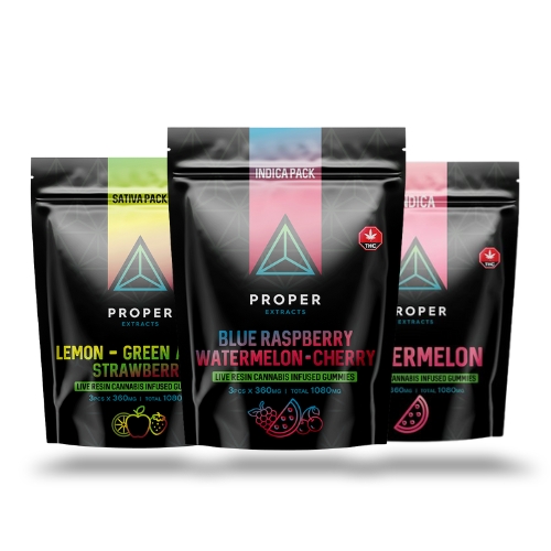 Proper Extracts Live Resin Gummies (1080MG THC)