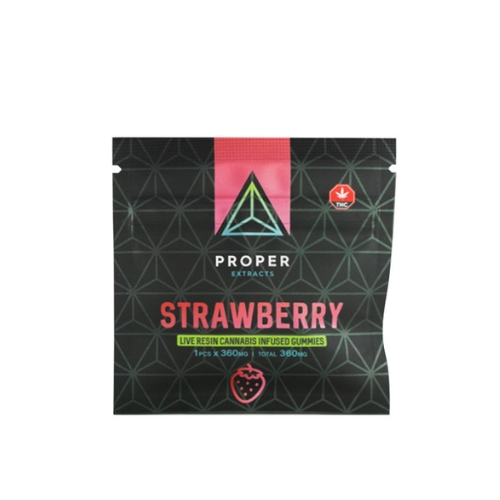 Proper Extracts Strawberry Sativa Gummies (360MG) THC